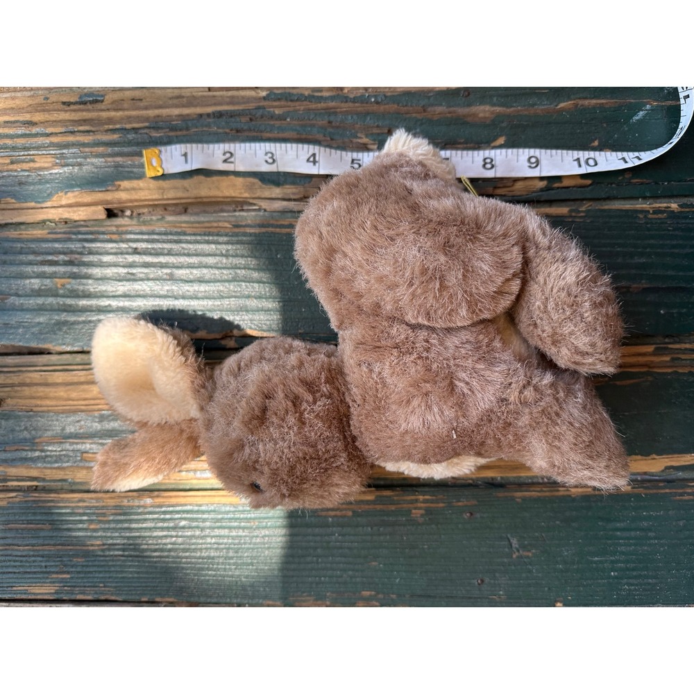 Vintage 1983 Dakin Brown Bunny Rabbit Plush Stuffed Animal Toy 10 inch M89